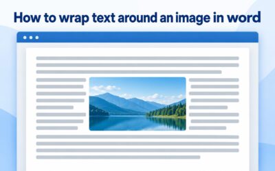 How to Wrap Text Around an Image in Word